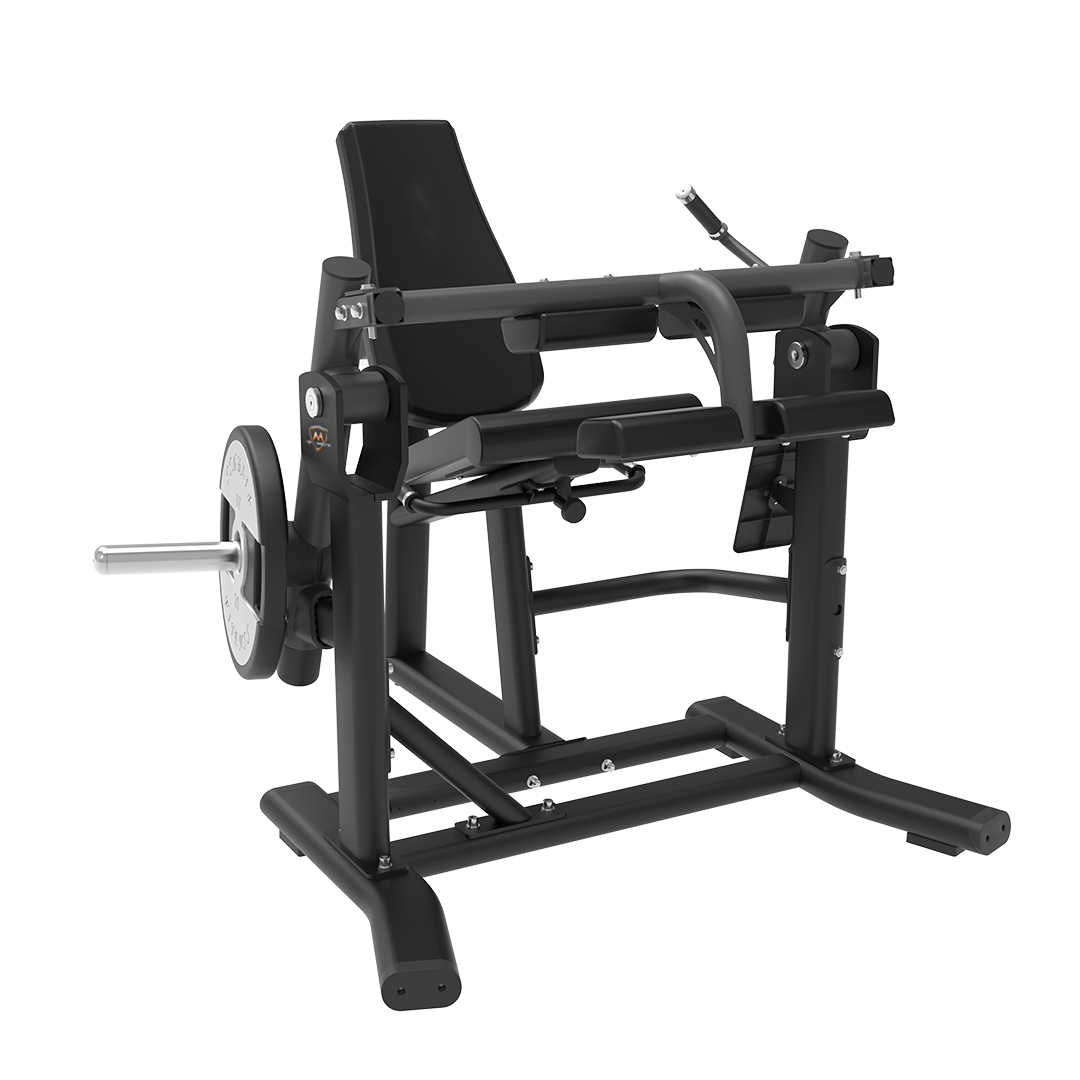 Seated Leg Curl Plate Loaded Machine Total Black